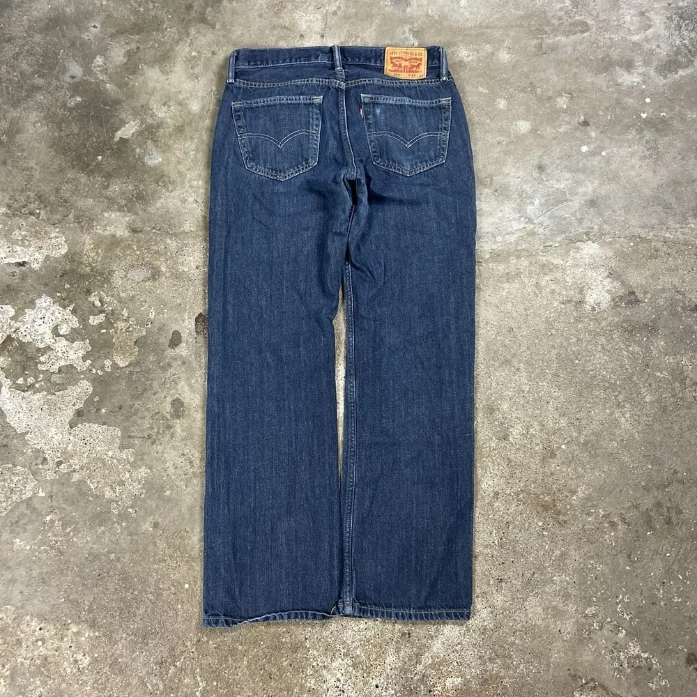 Levi's 559 Jeans Size 33x34 Blue Denim Dark Wash Relaxed Straight Fit Casual